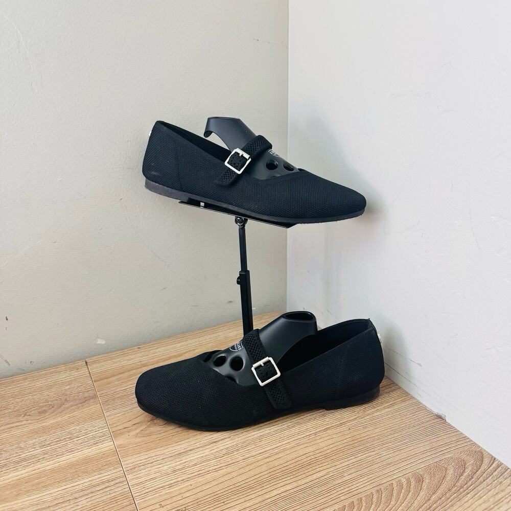 Steve Madden Richmond Mesh Mary Jane Flats Black Women’s Size 7.5
